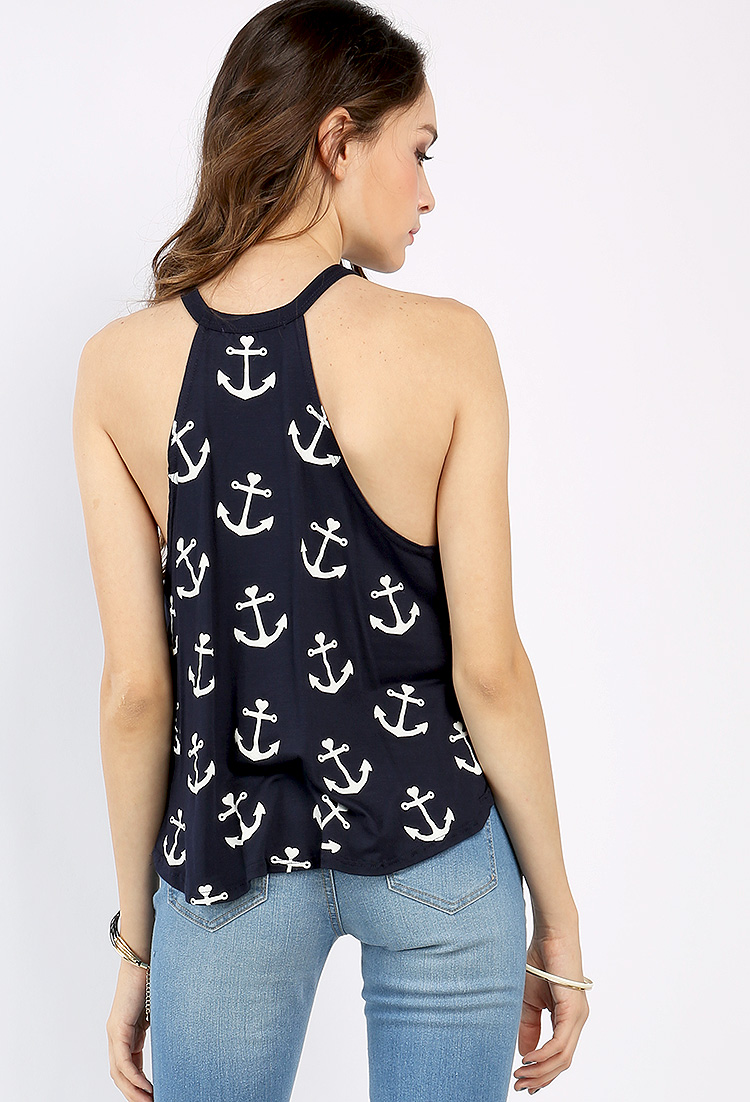 Anchor Patterned Cami Top
