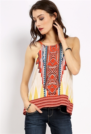 Multi Patterned Cami Top