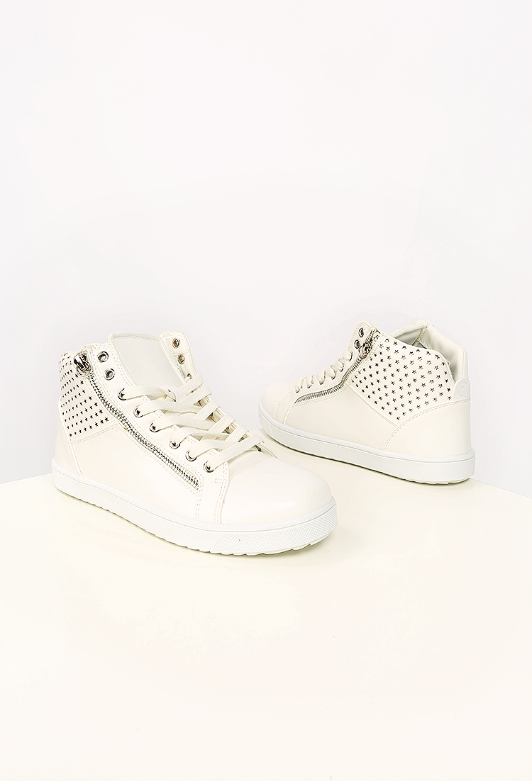 Faux Leather Sneakers